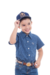 Camisa Masculina Infantil Xadrez Mosaico Manga Curta