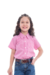 Camisa Feminina Juvenil Xadrez Mosaico Manga Curta