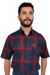 Camisa Masculina Xadrez Manga Curta