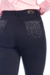 Calça Feminina De Brim Preto Com Brilhos Chuva De Prata na internet