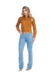 Calça Feminina Flare Delavê com Termocolantes - Terra de Peão