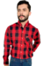 Camisa Masculina Xadrez Manga Longa