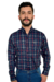 Camisa Masculina Xadrez Manga Longa