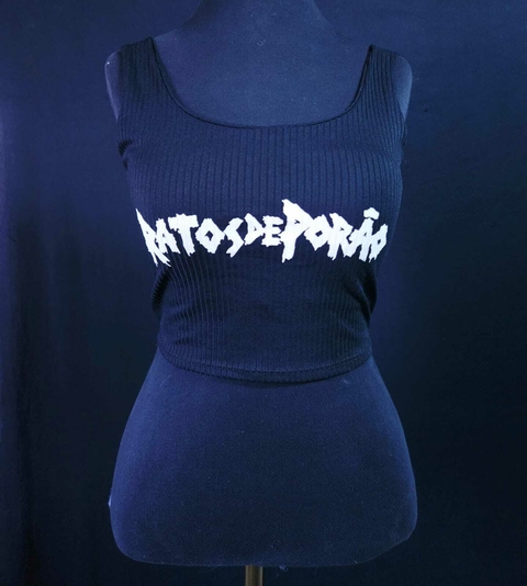 Cropped Preto Com Bojo