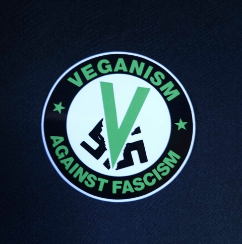 Adesivo Vegan Antifa