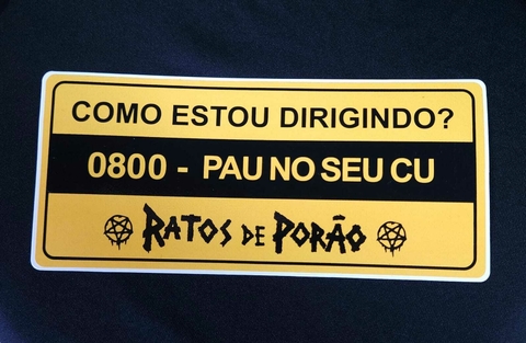 Adesivo 0800 - Pau No seu Cu