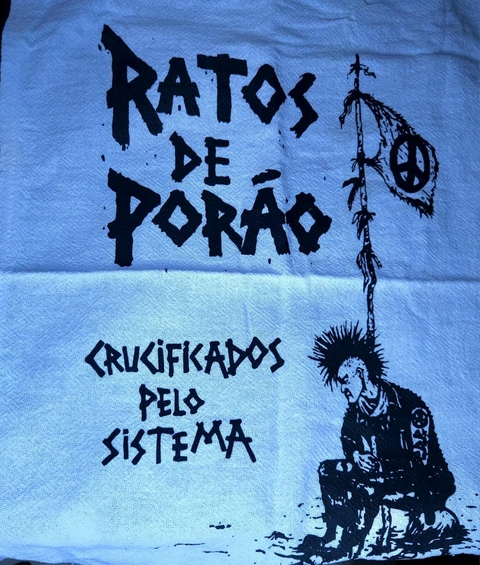 Pano de Prato Crucificados Pelo Sistema