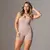 Macaquinho Ranny Bicolor Jacquard Canelado Champagne e Off-White