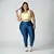 Legging Duo + Top Mayara Bicolor Compressão Night Blue e Pistache