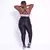 Legging Clássica + Top Luiza Bicolor Compressão Preto e Silver - comprar online