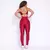 Legging Slim + Top Aline Bicolor Compressão Cereja e Rosé - comprar online