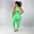 Legging Clássica + Top Letícia Compressão Verde Tropical - comprar online