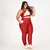 Legging Bolso + Top Clara Bicolor Compressão Cereja e Off-White