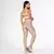 Legging Duo + Top Rafa Bicolor Compressão Champagne e Off-White - comprar online