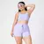 Short Elástico + Top Dri Suplex Poliamida Lilás Candy