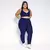 Legging Clássica + Top Tati Jacquard Ondinha Night Blue