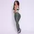 Legging Duo + Top Rafa Bicolor Compressão Verde Militar e Off-White - comprar online