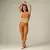 Legging Duo + Top Tainá Bicolor Damasco e Amarelo Candy