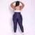 Legging Clássica + Top Cris Bicolor Compressão Azul Brim e Off-White - comprar online