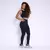Legging Clássica + Top Serena Jacquard Chevry Preto - comprar online