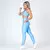 Legging Bolso + Top Aline Compressão Azul Candy - comprar online