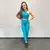 Conjunto de Cor Sortida de Legging Clássica + Top Juliana Compressão Tamanho Único
