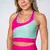 Legging Bolso + Top Alana Bicolor Compressão Pitaya e Verde-Chá - comprar online