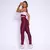 Legging Core + Top Juliana Bicolor Compressão Uva e Off-White - comprar online