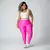 Legging Duo + Top Mayara Bicolor Compressão Pink e Creme