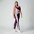 Legging Pulse + Top Meire Bicolor Compressão Mirtilo e Roxo Claro