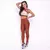 Legging Clássica + Top Juliana Bicolor Compressão Capuccino e Creme