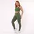 Legging Clássica + Top Cíntia Suplex Poliamida Verde Militar