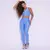 Legging Clássica + Top Sofia Compressão Azul Claro - Moda Fitness Direto da Fábrica para Revenda, no Atacado