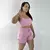 Short Elástico + Top Dri Suplex Poliamida Rosa Pérola na internet