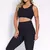 Legging Clássica + Top Liss Jacquard Ondinha Preto - Moda Fitness Direto da Fábrica para Revenda, no Atacado