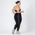 Legging Duo + Top Tainá Bicolor Compressão Preto e Verde Candy na internet