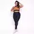 Legging Clássica + Top Juliana Bicolor Compressão Preto e Capuccino