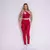 Legging Clássica + Top Luiza Jacquard Ondinha Marsala - comprar online