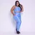 Legging Bolso + Top Clara Compressão Azul Claro