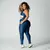 Legging Pulse + Top Meire Bicolor Compressão Night Blue e Pistache na internet