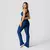 Legging Flare + Top Geovana Suplex Light Azul Marinho - comprar online