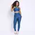 Legging Clássica + Top Luiza Compressão Azul Petróleo