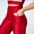 Legging Bolso + Top Alana Bicolor Compressão Cereja e Areia na internet