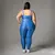 Legging Clássica + Top Cris Compressão Azul Cobalto­ - comprar online