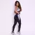 Legging Fang + Top Alana Bicolor Compressão Preto e Silver - comprar online