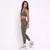 Legging Clássica + Top Lua Suplex Poliamida Verde Militar na internet
