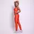 Legging Bolso + Top Luara Compressão Tangerina - comprar online