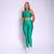 Legging Cruzada + Top Juliana Jacquard Zig Esmeralda