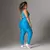 Legging Clássica + Top Bia Compressão Azul Céu na internet