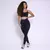 Legging Clássica + Top Sol Jacquard Chevry Preto